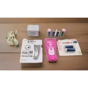 Emjoi Micro-Pedi “TORNADO" Pro Set w/Extra Rollers Pouch Cleaning Brush Pwr cord